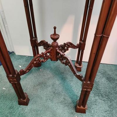 Chippendale Style Square Table w Pull out 13x13x27H