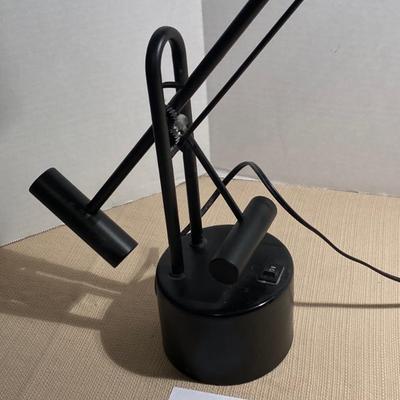 Vintage Black Industrial Tabletop Lamp