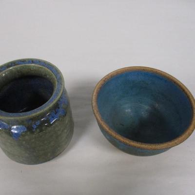 Hand Made Pottery Pieces 1 Signed