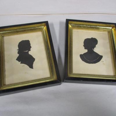 Framed Silhouettes Marked 6