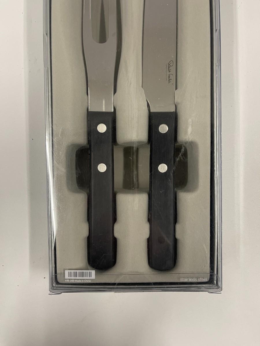 Crate & Barrel Robert Welch Carving Set, New in Box