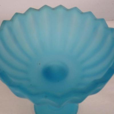 Tiffin Satin Glass Compote Candy Dish