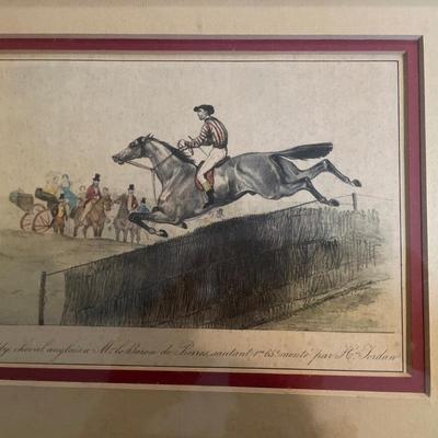 Racing Horse photos in frames