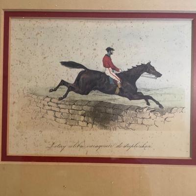 Racing Horse photos in frames