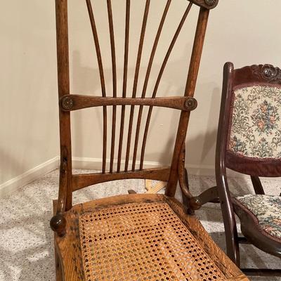 2 vintage rocking chairs