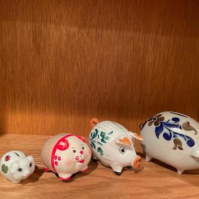4 piggy banks