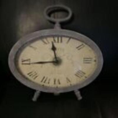 Vintage Style Antiqued France Table Clock