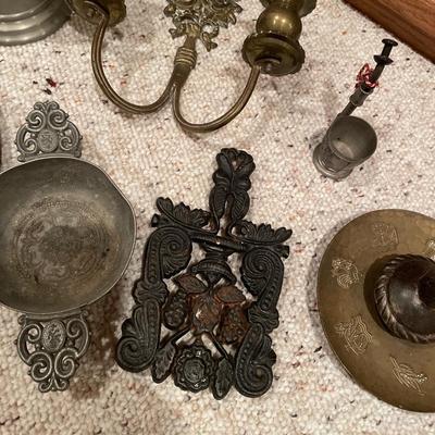 Brass & pewter items