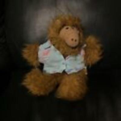 Vintage 1988 ALF Alien Plush Hand Puppet Doll Hawaiian Shirt 80s TV Toy