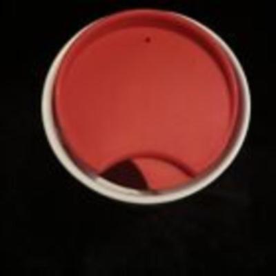 Starbucks Holiday 2021 8oz Red/White Wave Ceramic Coffee Mug With Lid