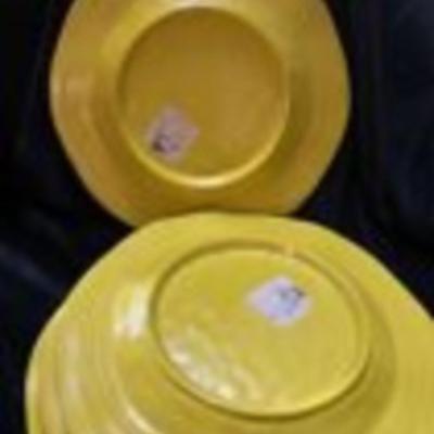 Pier 1 Imports Butterfly Floral 9" Salad Plate Set 4Pc Dessert