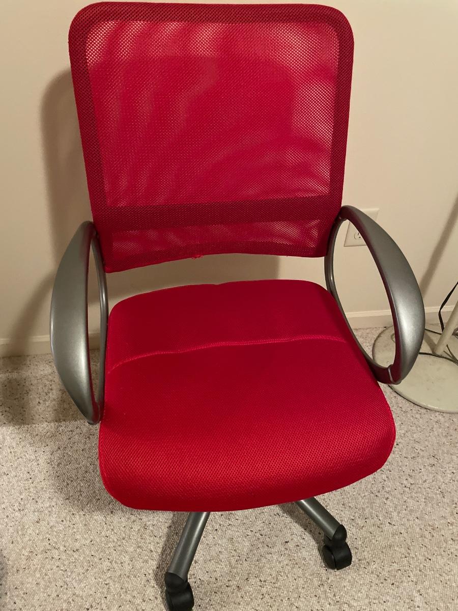 Red office chair