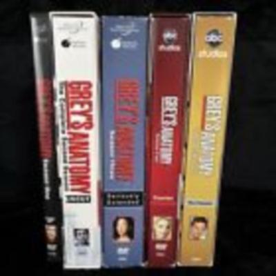 Greys Anatomy DVD Seasons 1, 2, 3, 4, & 5 TV Show