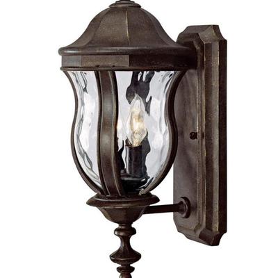 Lot 340 Monticello Walnut Patina Outdoors Wall Lantern KP-5-304-40 (Bronze Color)