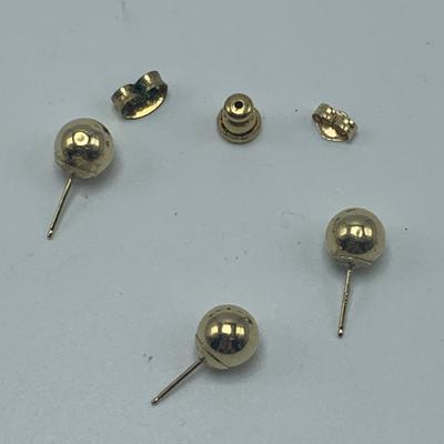 14K Gold Hoop Earrings & Studs (B1-HS)
