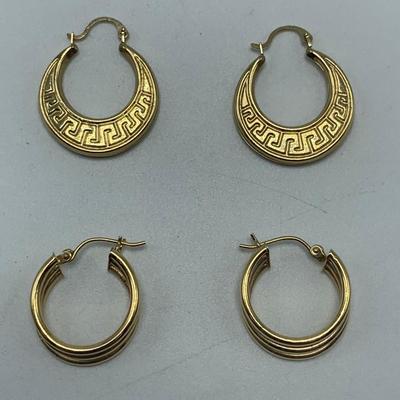 14K Gold Hoop Earrings & Studs (B1-HS)