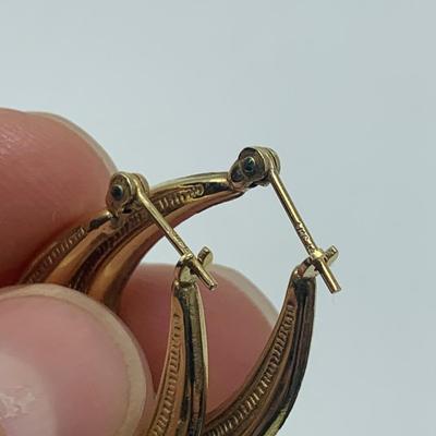 14K Gold Hoop Earrings & Studs (B1-HS)