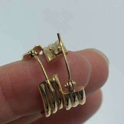 14K Gold Hoop Earrings & Studs (B1-HS)