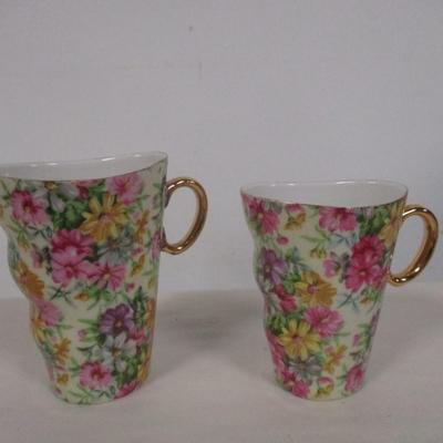 Assorted Chintz Floral Porcelain Table Ware