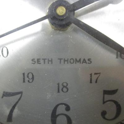 Quartzmatic Seth Thomas Nautical Ships Wheel Clock