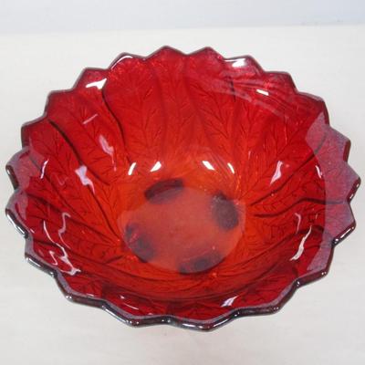 Imperial Red Carnival Glass Bowl