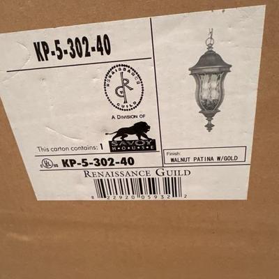 Lot 352 Monticello Hanging Lantern model KP-5-302-40 (Bronze Color)