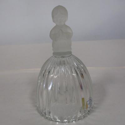Goebel Crystal Glass Bell Kneeling Praying Child 1978