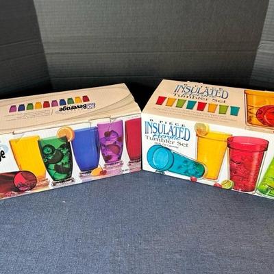 Lot 322 Acrylic beverage sets, open box 8 pcs beverage sets