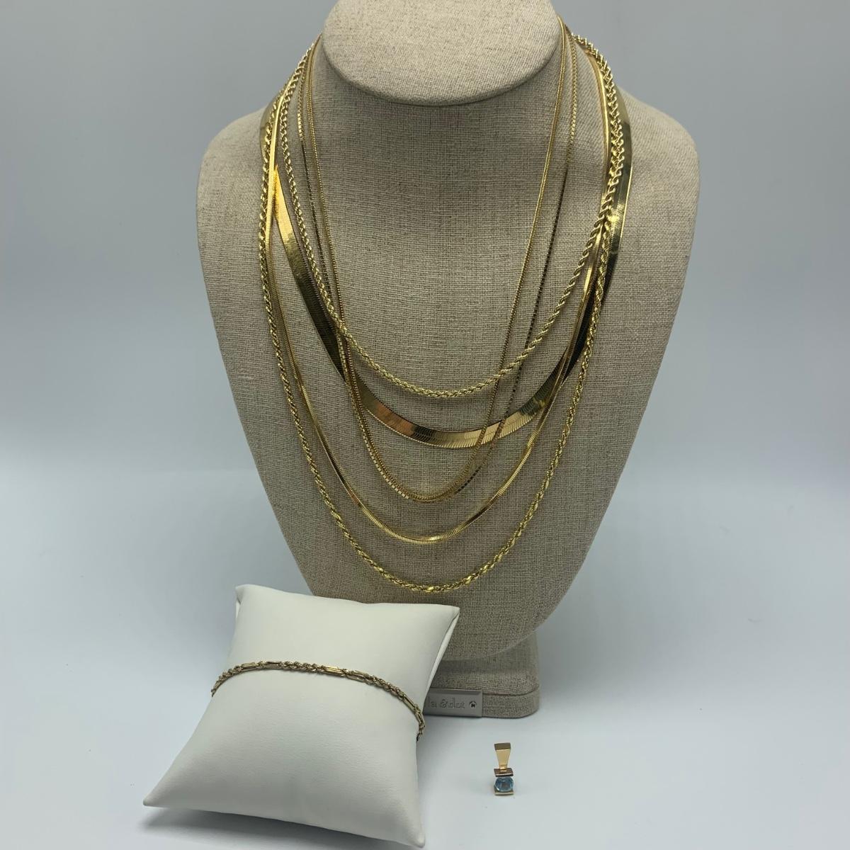 14K Gold Necklace Chains & More (B1HS)