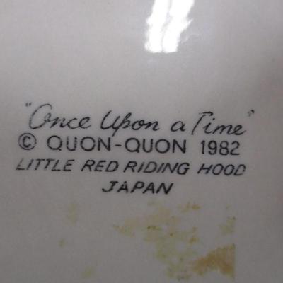 Once Upon A Time 1982 Quon-Quon Little Red Riding Hood Plate