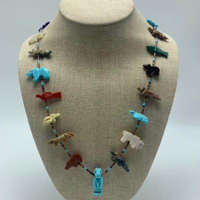 Carved Stone Fetish Necklaces plus Earrings & More (B1-HS)