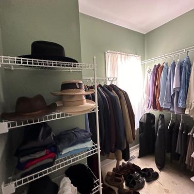 Mens Closet Contents