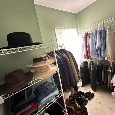 Mens Closet Contents