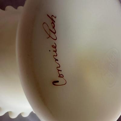 Pfaltzgraff Winter Frost, Fenton Custard Lot