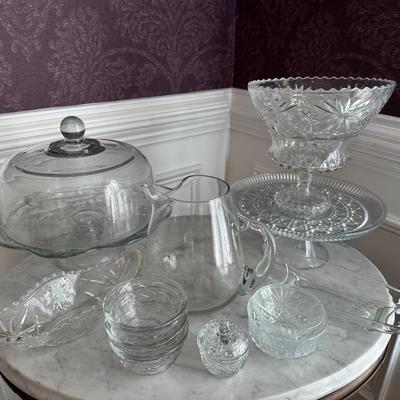 Crystal, Clear Glass Lot