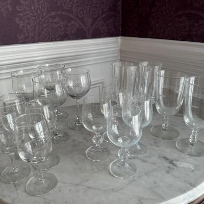Crystal Stemware Lot