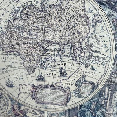 Framed World Map Art