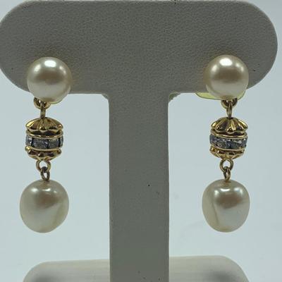 Collection of Pearl Necklaces, Earrings, & Brooches (B1-HS)