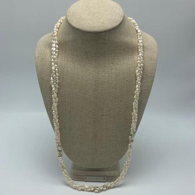 Collection of Pearl Necklaces, Earrings, & Brooches (B1-HS)