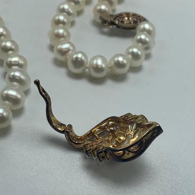 Collection of Pearl Necklaces, Earrings, & Brooches (B1-HS)
