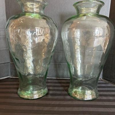 Lot 366 Glass vases home decor