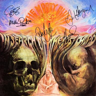 The Moody Blues signed In Search Of The Lost Chord album