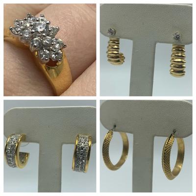 Ornate Gold Hoop Earrings & More, incl. 14K (B1-HS)