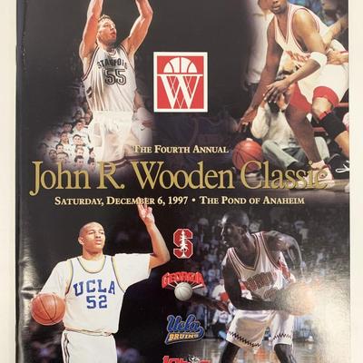4th Annual John R. Wooden Signed Classic Souvenir Program 1997
