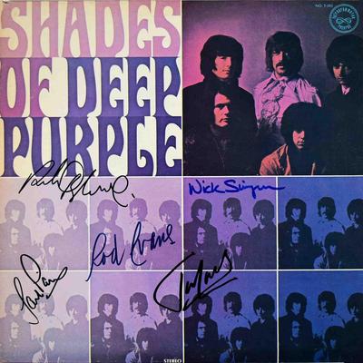 Deep Purple Shades of Deep Purple signed album 