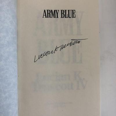 Army Blue Lucian K. Truscott IV signed book