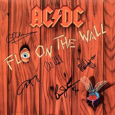 AC/DC Fly On The Wall signed album