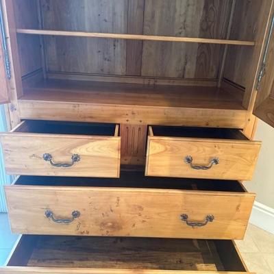 Lot 372 Wood Armoire