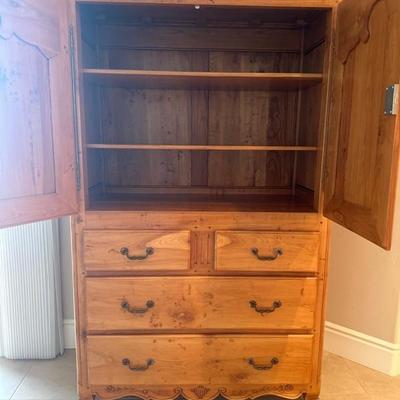 Lot 372 Wood Armoire