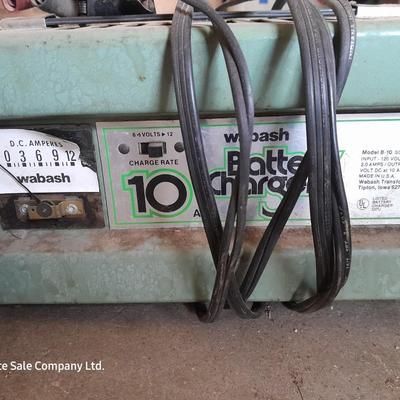 Cable type Tire chains - battery charger and new universal Muffler clamps